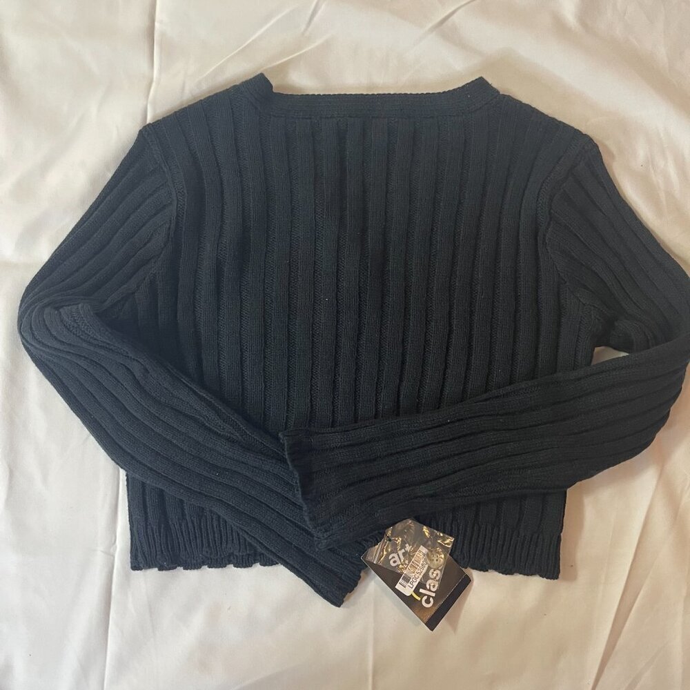 art & class. Embroidered young girl sweater in black color size L (10/12). - Picture 6 of 8
